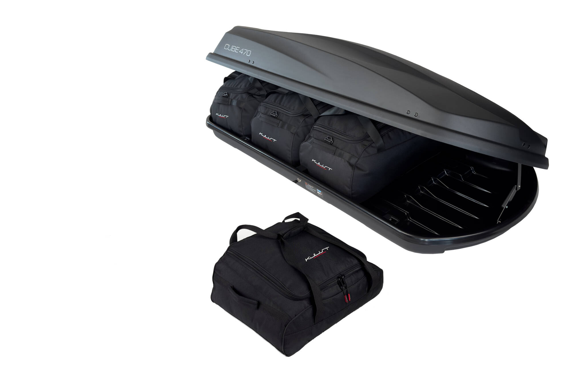 KJUST SET TORBI 4 KOM ZA KROVNU KUTIJU LEVUP CUBE 470 - Slika 3